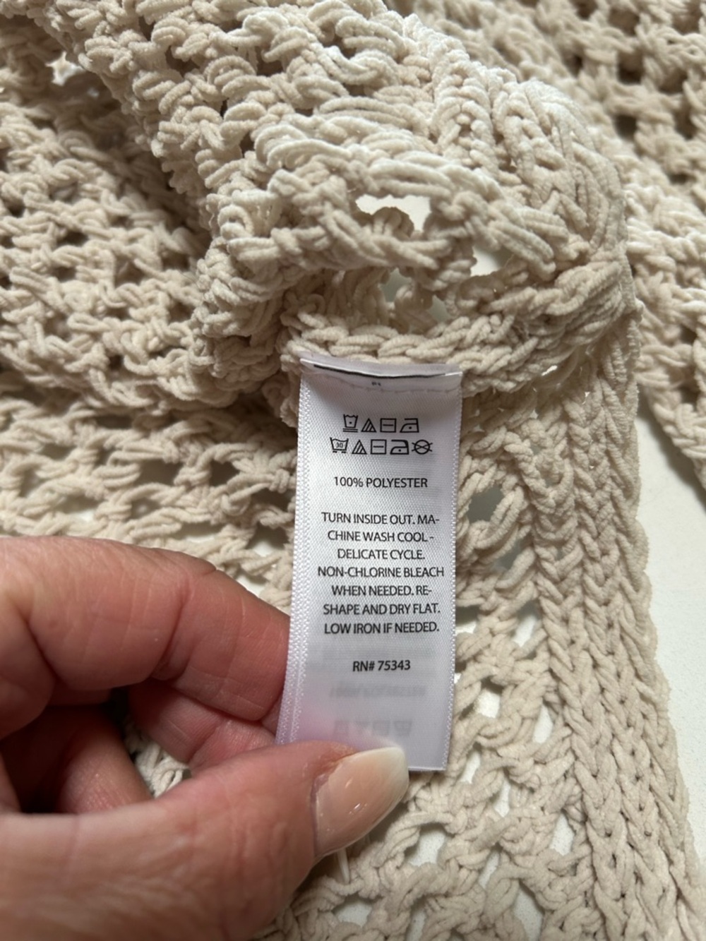 Nicole Miller Woven Hooded Beach Sweater - Picture 8 of 9